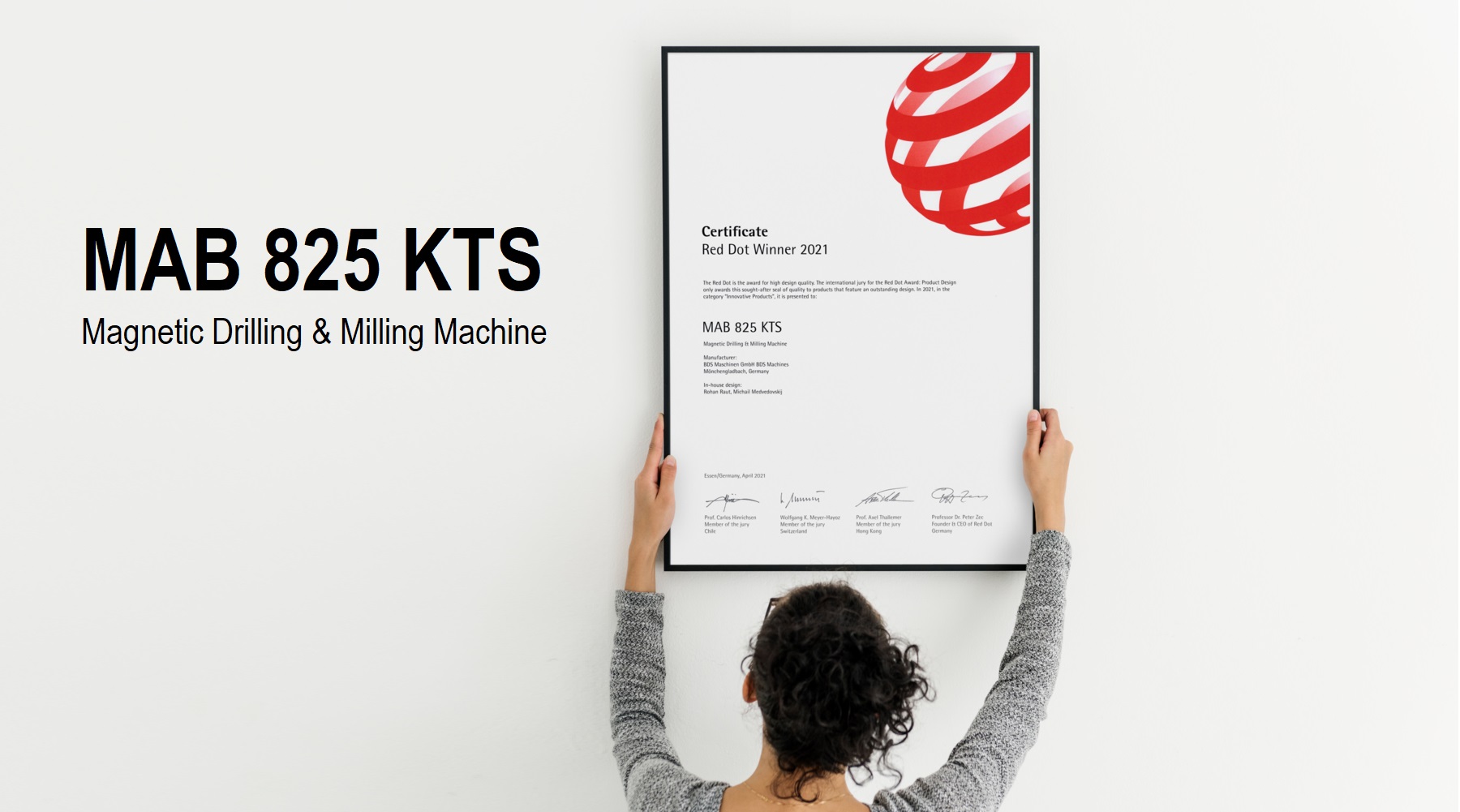 MAB 825 KTS - Winnaar van Red Dot Award: Product Design 2021